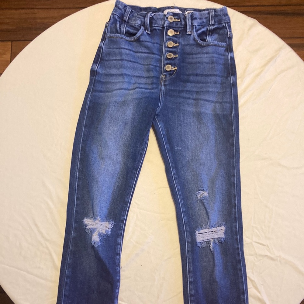 Hightwasted blue jeans